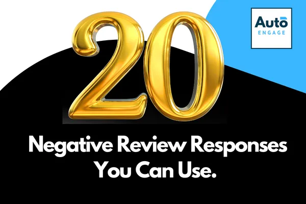 20 negative review responses