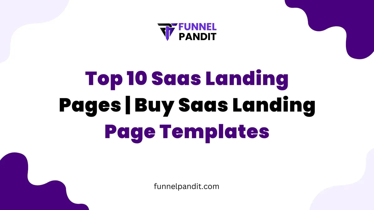 Top 10 Saas Landing Pages | Buy Saas Landing Page Templates