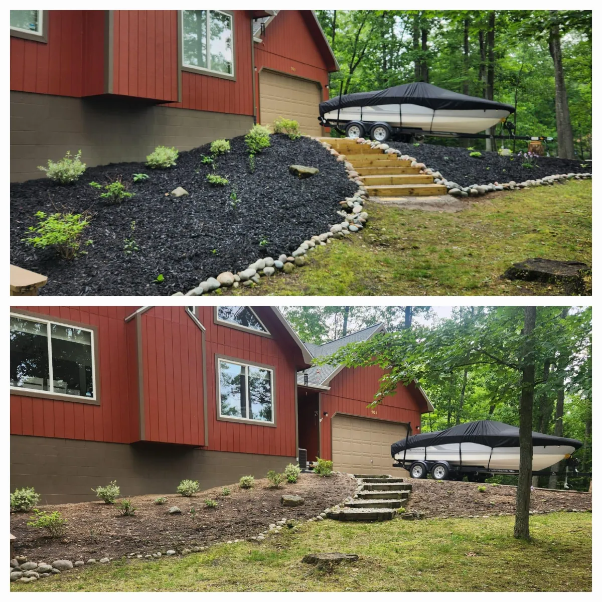 Landworks landscape restoration before and after image