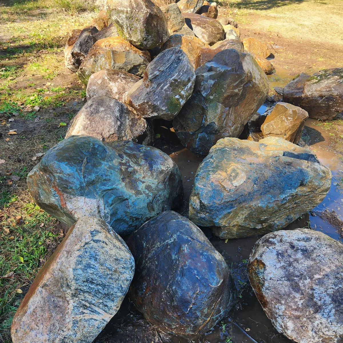 Boulders for a future boulder wall project