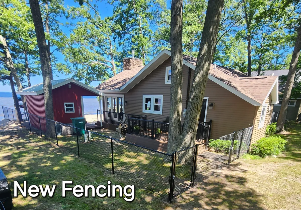 A new fencing project around a client's yard