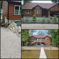 Lawn and gravel pathway restoration