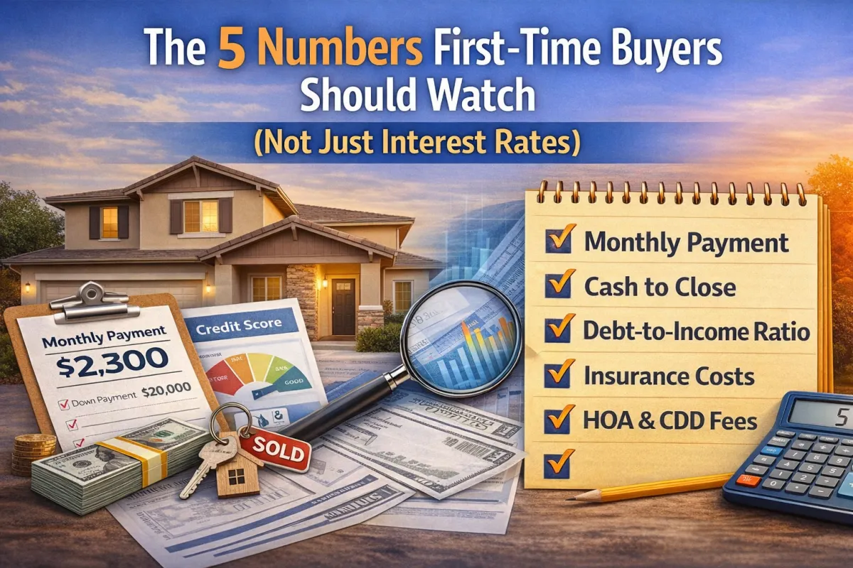 The 5 Numbers First-Time Buyers Should Watch (Not Just Interest Rates)