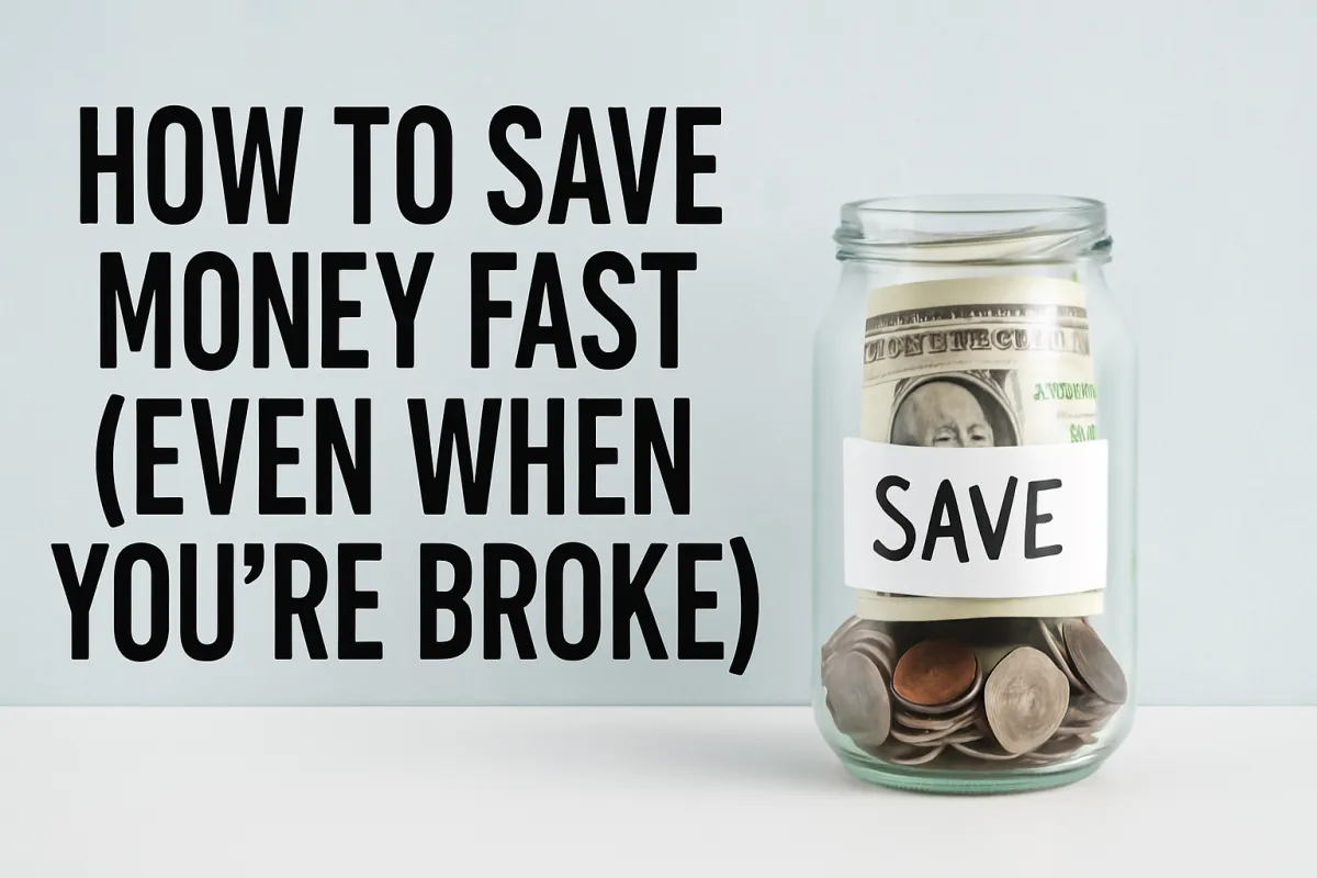 How to Save Money Fast (Even When You’re Broke)