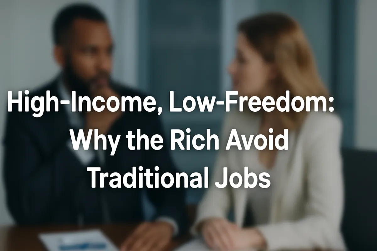 The Greatness Gained Podcast Recap - High-Income, Low-Freedom: Why the Rich Avoid Traditional Jobs