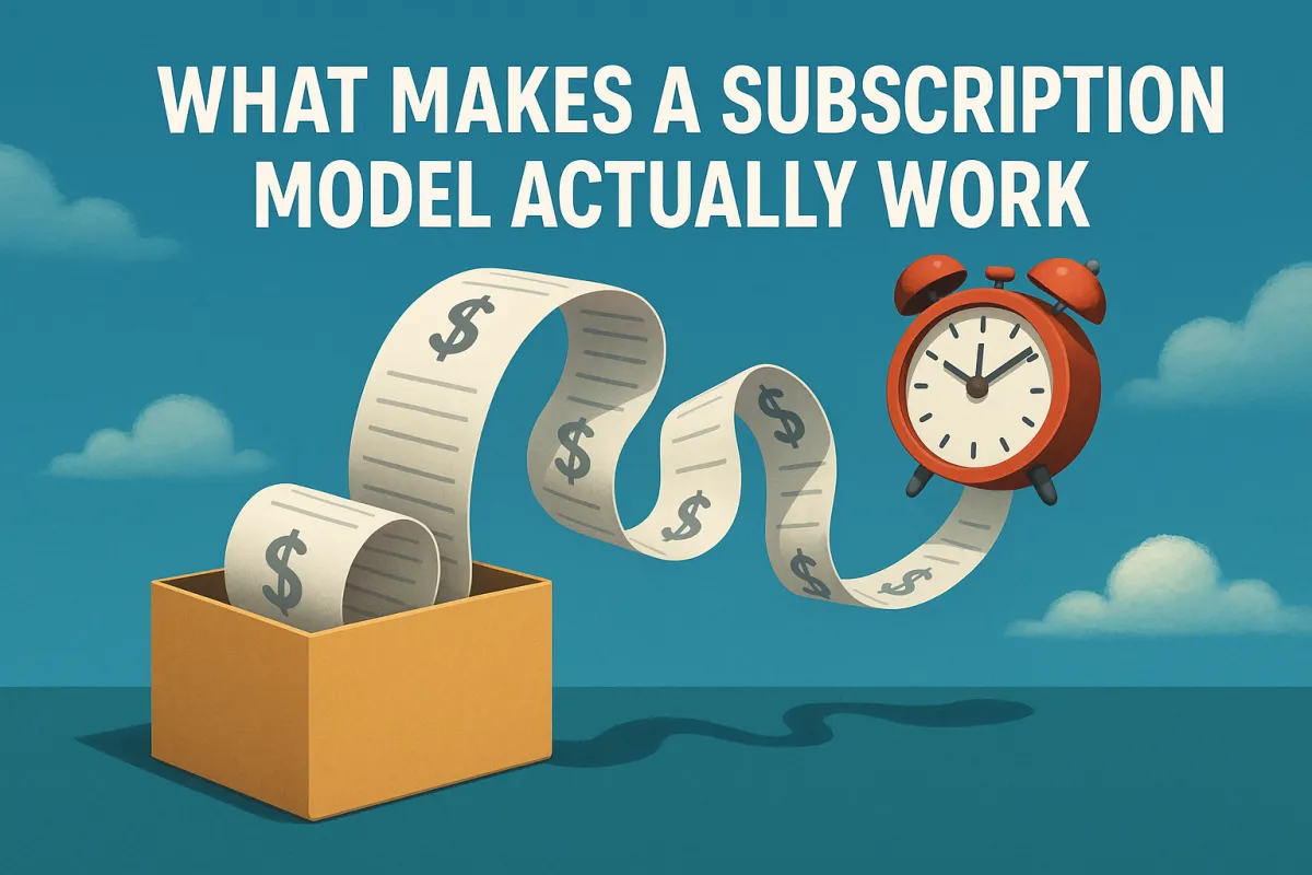 What Makes a Subscription Model Actually Work