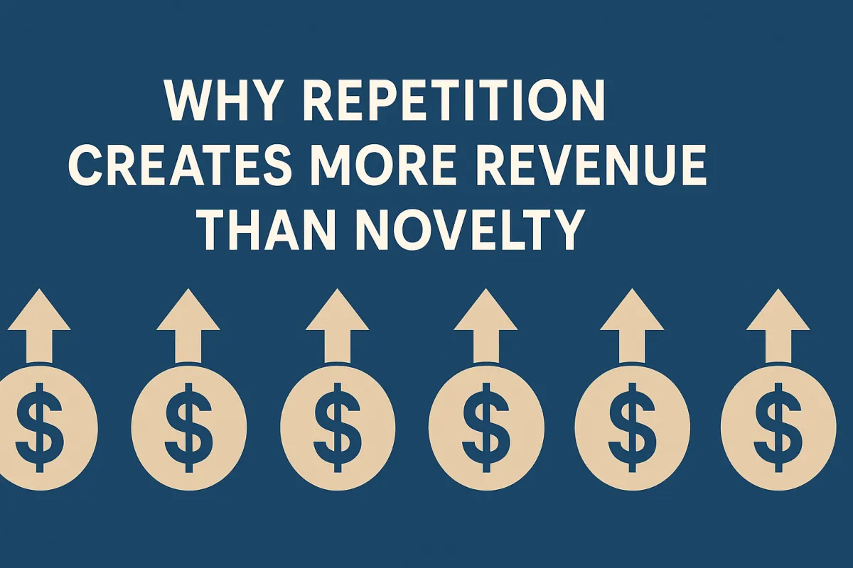 Why Repetition Creates More Revenue Than Novelty