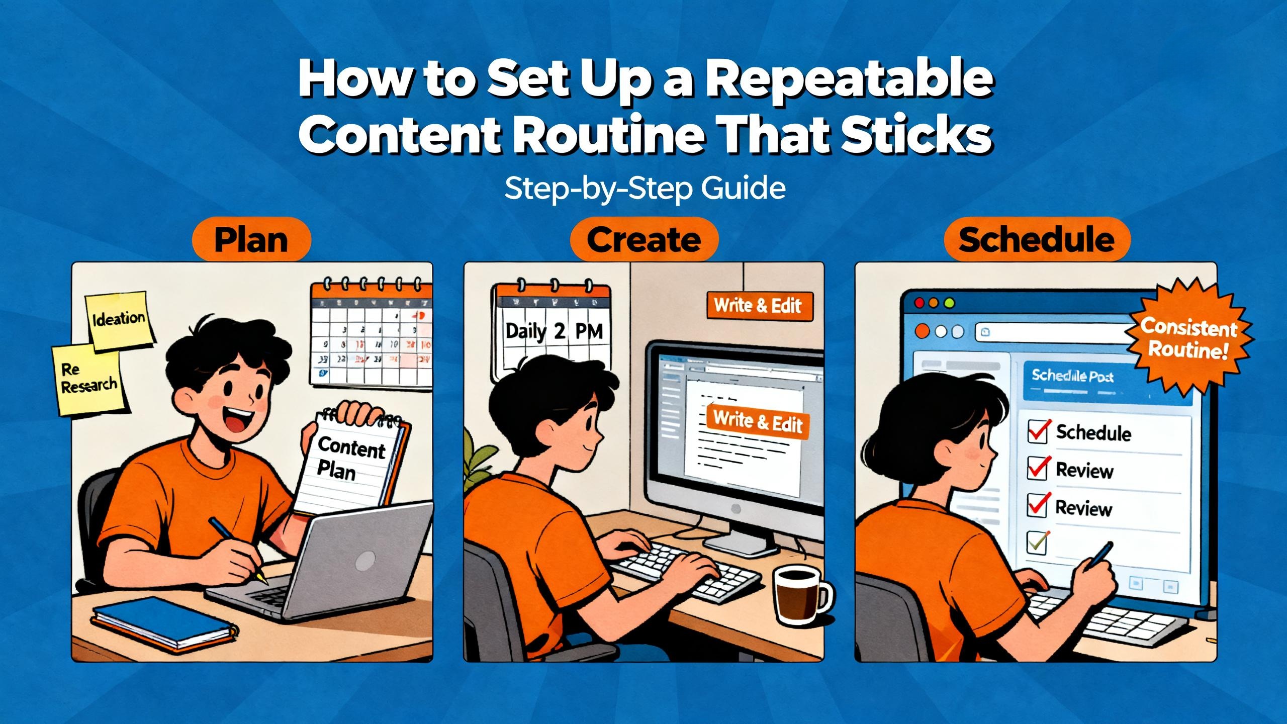 How to Set Up a Repeatable Content Routine That Sticks