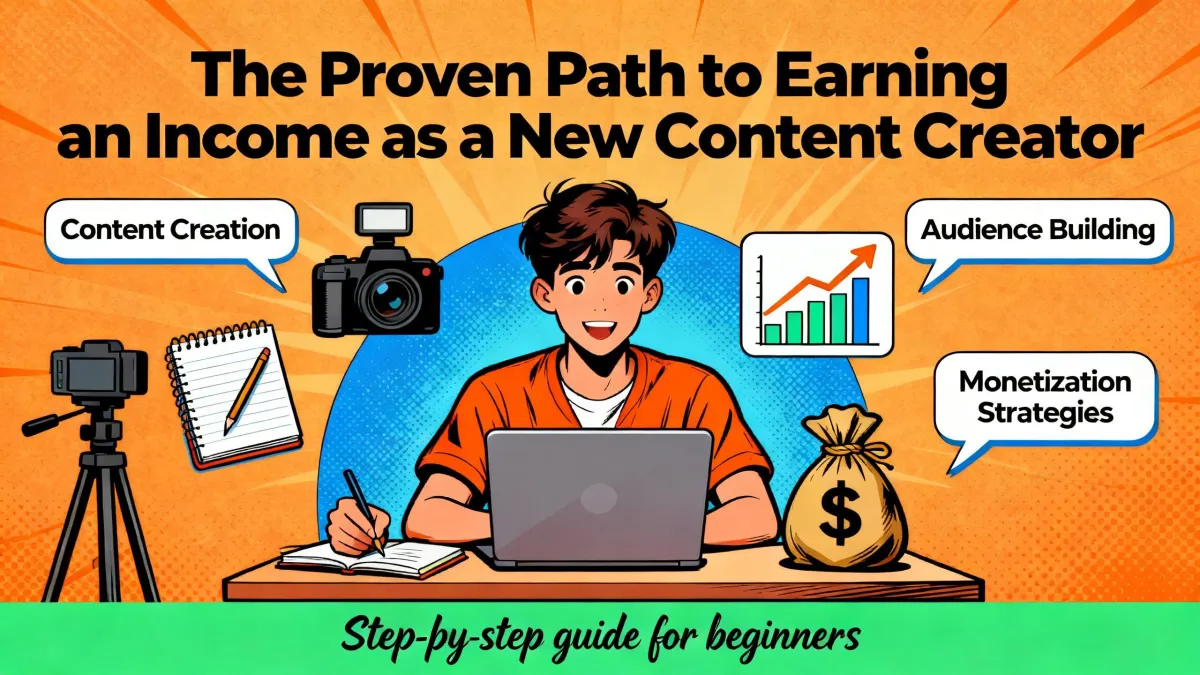 The Proven Path to Earning an Income as a New Content Creator