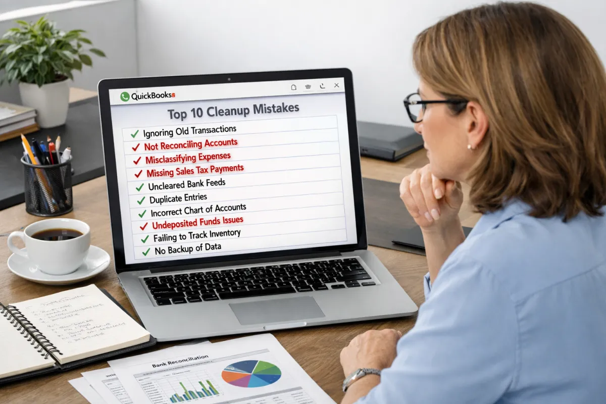 Top 10 Errors We See in QBO Clean-Up Projects