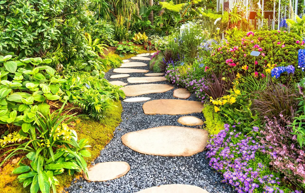 Stone Walkway in Garden