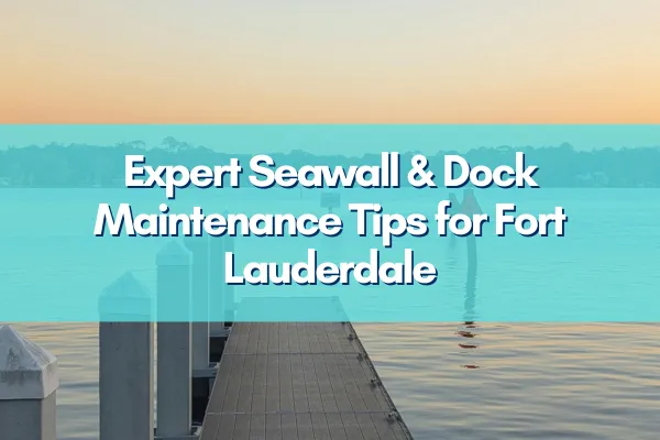 Fort Lauderdale waterfront seawall and dock maintaining pristine condition against coastal elements