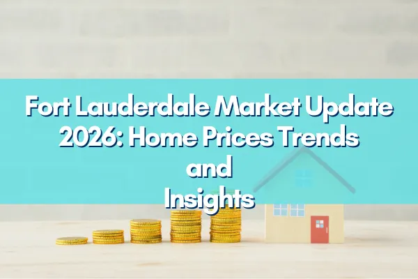 A vibrant Fort Lauderdale neighborhood with homes and palm trees representing the 2026 real estate market trends.