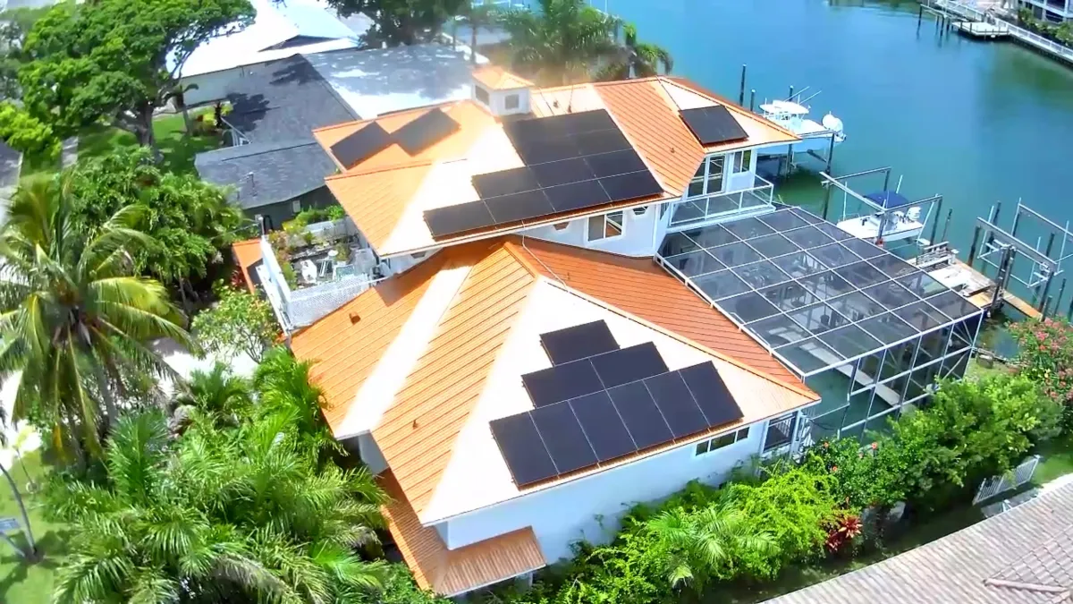 Palm Island Showcase: Copper Penny Standing Seam + 22 kW Solar