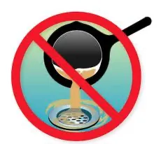 oil in drain
