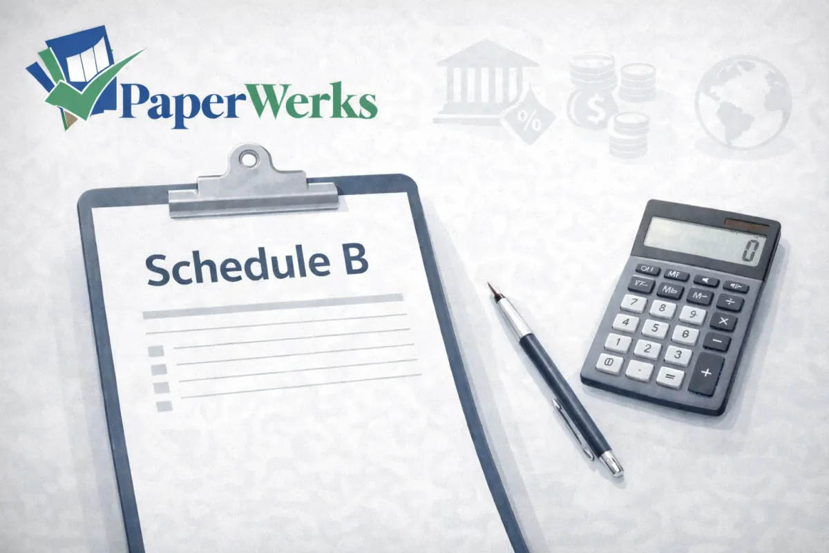 Schedule B (Interest & Dividends) — Who Needs It and Why It Matters