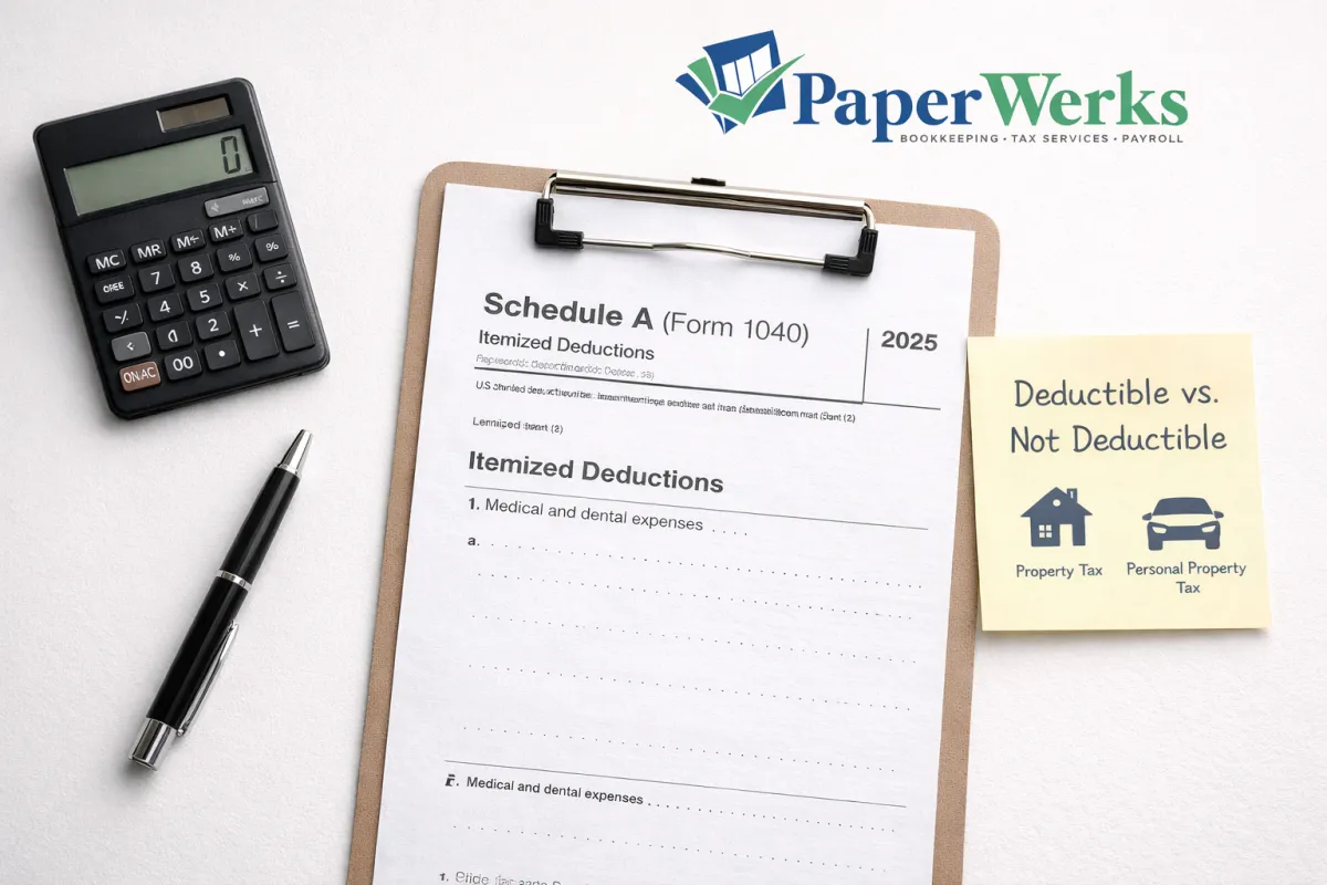 Taxes Paid on Schedule A: What’s Deductible (and What’s Not) for Itemized Deductions