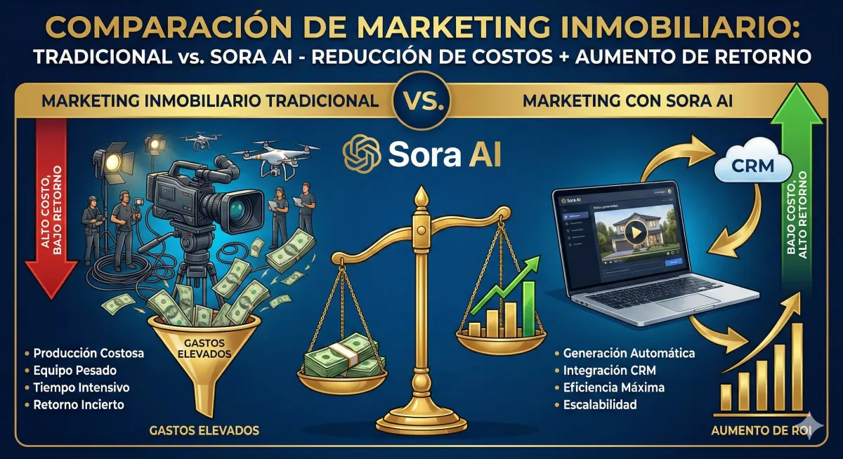 Sora AI para Realtors sistema de marketing inmobiliario enseñado por The Agent Club
