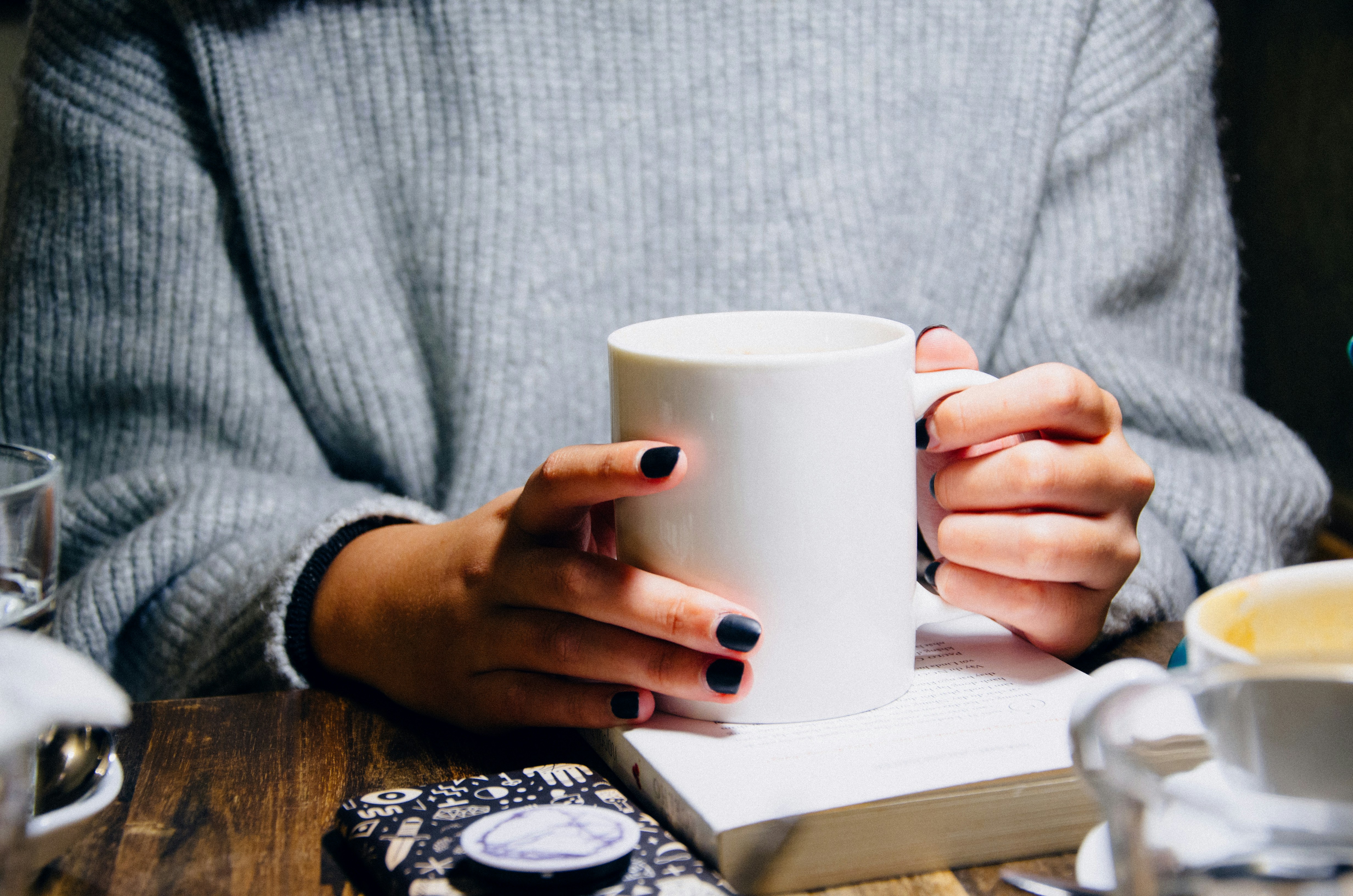 woman with cup of coffee