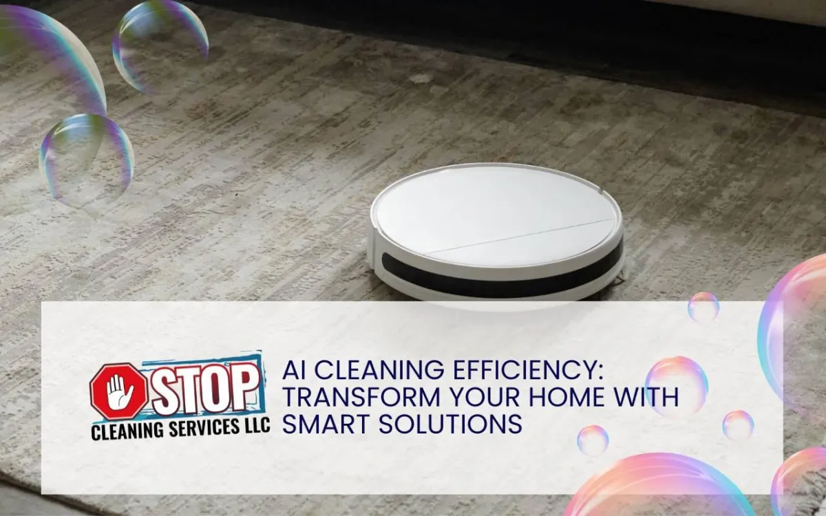 AI cleaning efficiency keeping a modern living room spotless