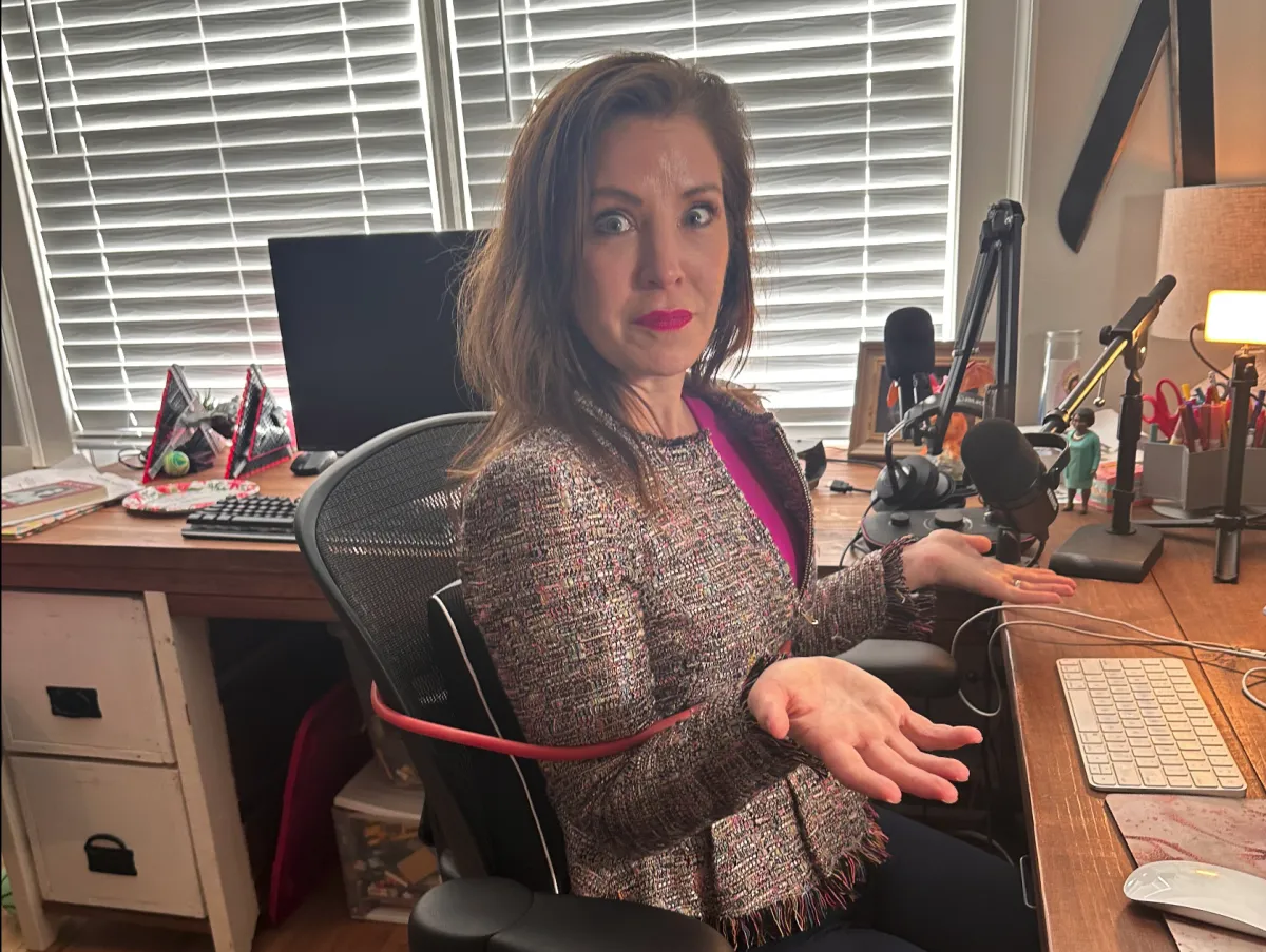 Self-punishment and being chained to the chair.