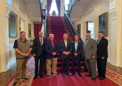 EBCI Principal Chief Michell Hicks meets with North Carolina officials in Raleigh to promote tribal priorities and strengthen intergovernmental partnerships.
