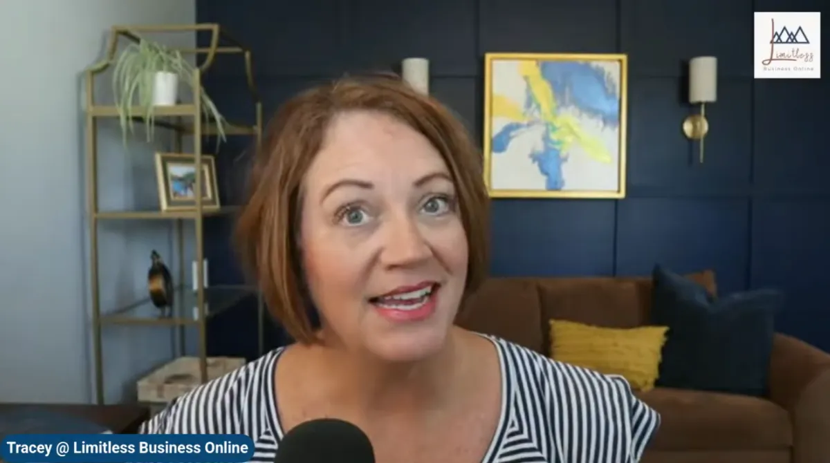 woman smiling as she talks about priorities and goal setting podcast vlog