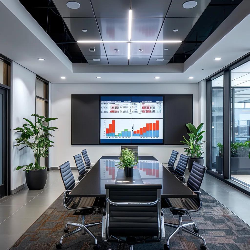 Picture of a conference room as it relates to commercial lawn services