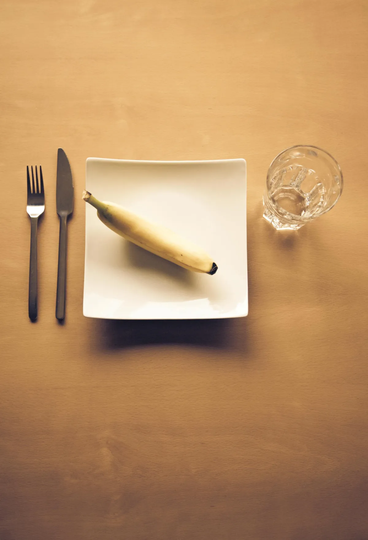 Banana on plate