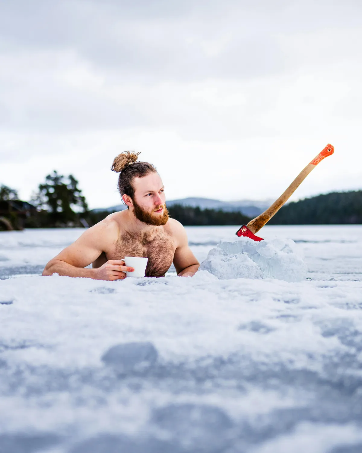 Man in ice