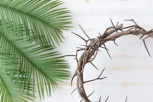 palms and crown of thorns