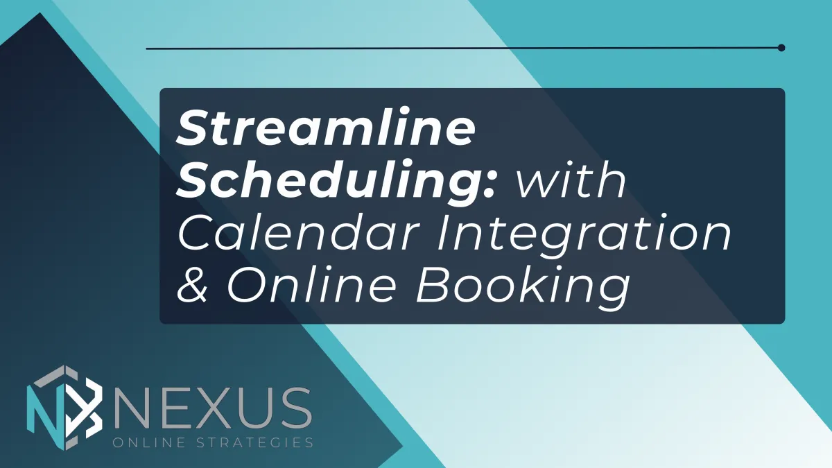 Streamline Scheduling with Calendar Integration & Online Booking