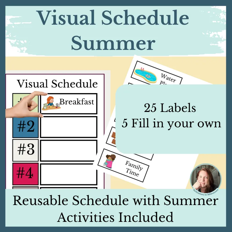 Visual Schedule for Summer