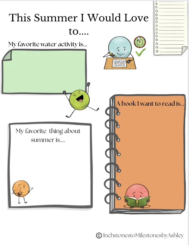 Summer Graphic Organizer