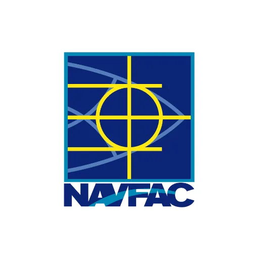 NAVFAC logo – Naval Facilities Engineering Systems Command, supporting U.S. Navy and Marine Corps infrastructure worldwide.