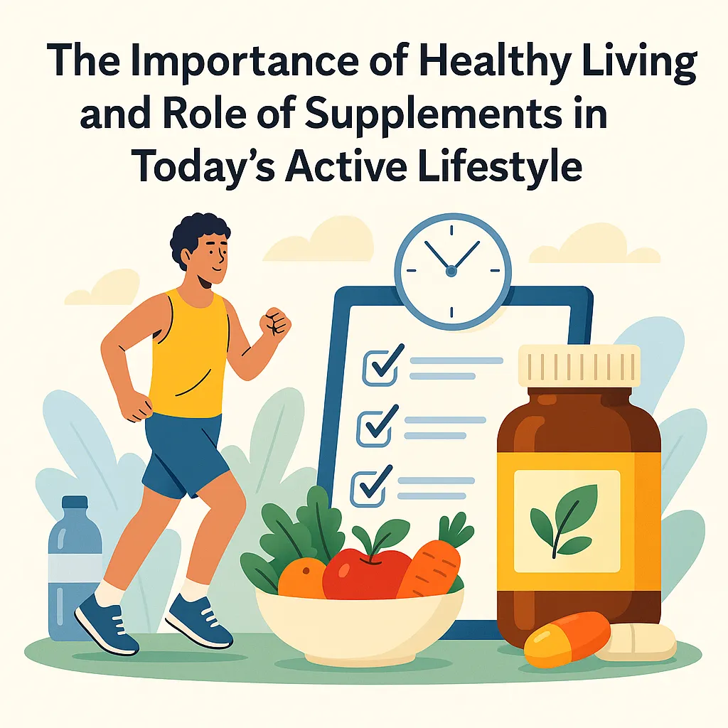 The Importance of Healthy Living and the Role of Supplements in Today’s Active Lifestyle