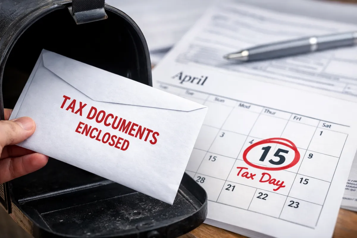 Mailing tax documents before the IRS filing deadline.