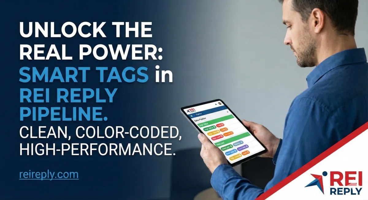 Unlock the real power inside your REI Reply pipeline with SMART TAGS