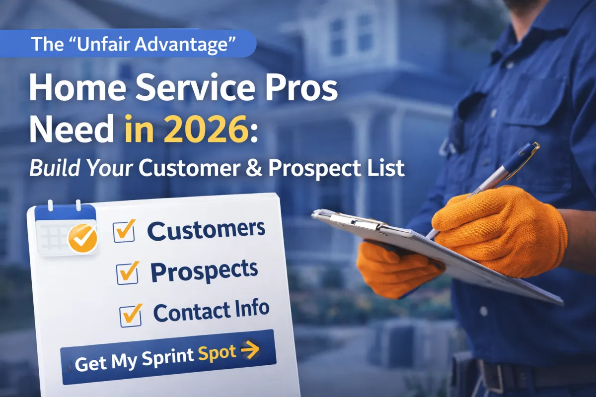 The “Unfair Advantage” Home Service Pros Need in 2026