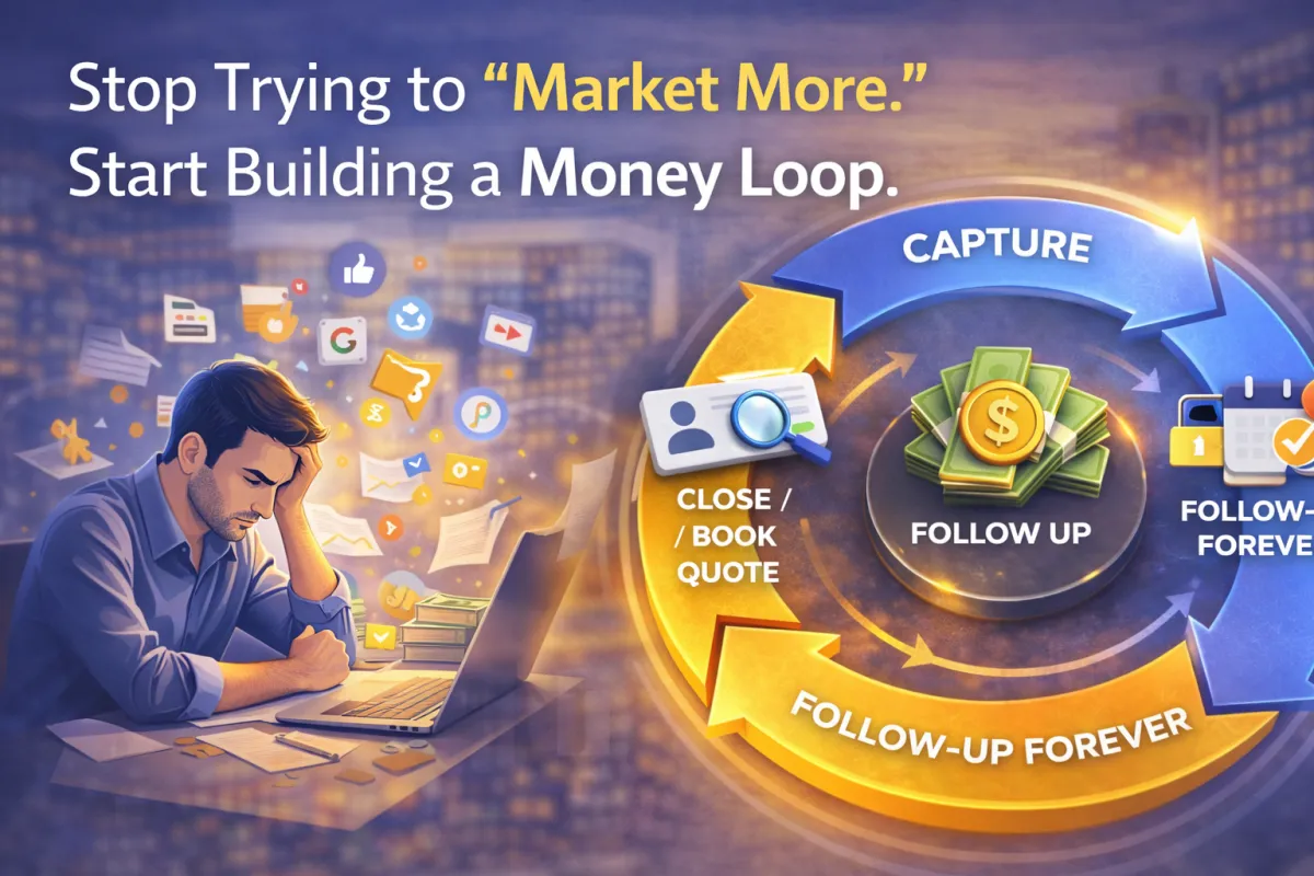Stop Trying to “Market More.” Start Building a Money Loop.