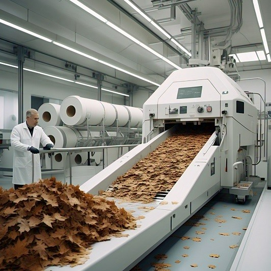 Sustainability-In-Tech : Fallen Leaves Make Sustainable Paper