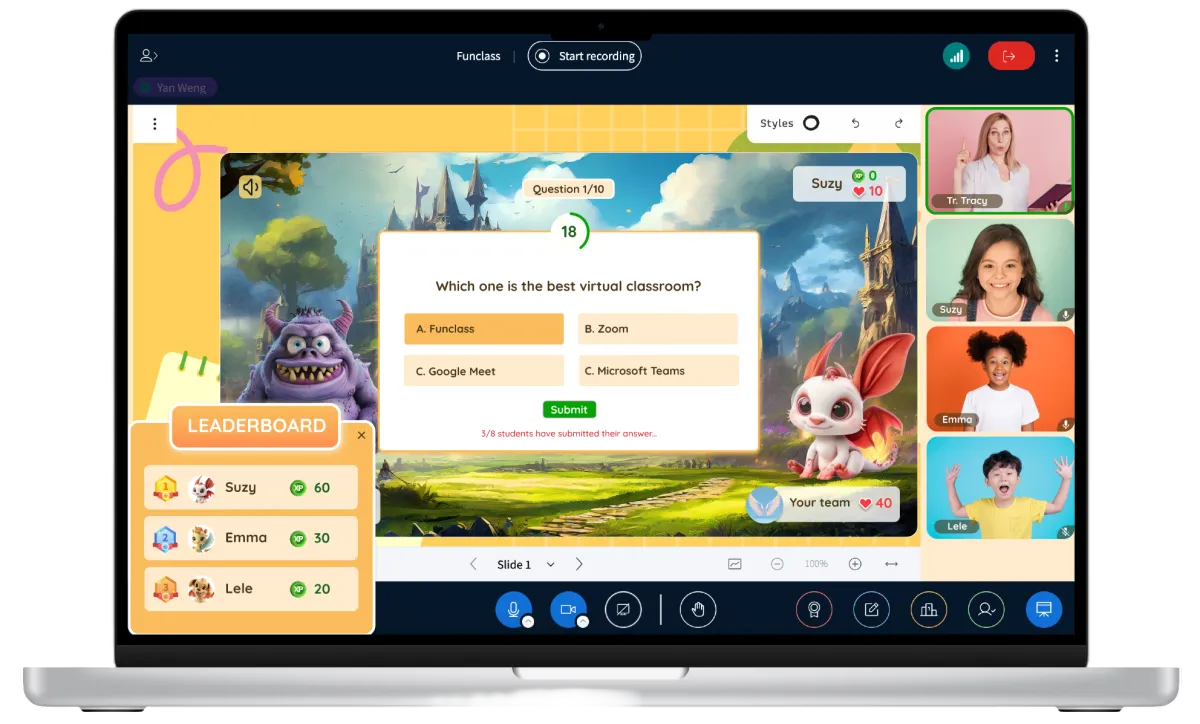 Funclass vs. Zoom: Why It's the Best Online Teaching Platform for Engaging Virtual Classrooms
