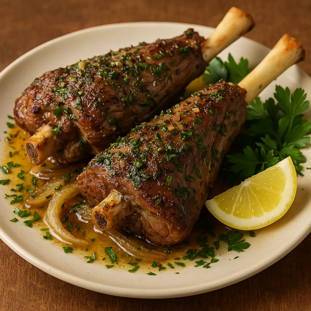 🍽️ Featured Recipe: Herb-Roasted Lamb Shanks for Passover