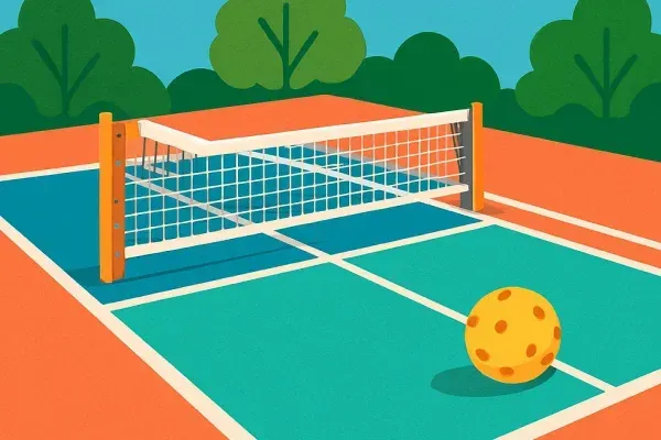 sample photo for topic about ideal pickleball court color combination