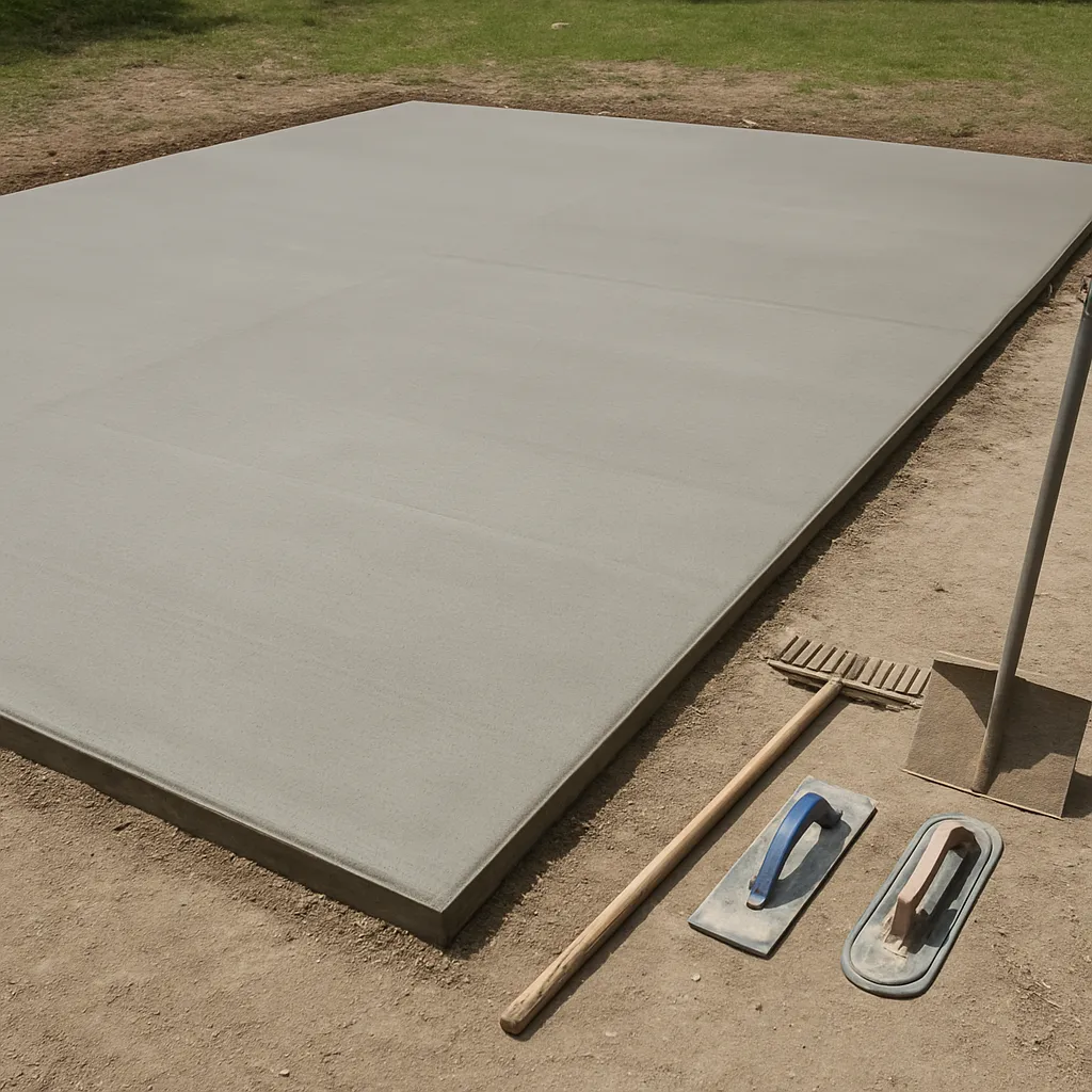 concrete slab for pickleball court sample image