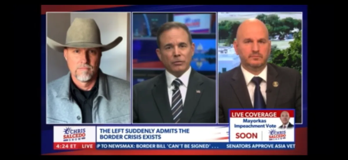 Sheriff Mark Lamb appears on Newsmax to discuss the border bill