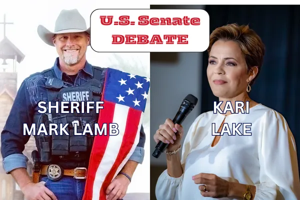 U.S Senate Candidates Sheriff Mark Lamb and Kari Lake