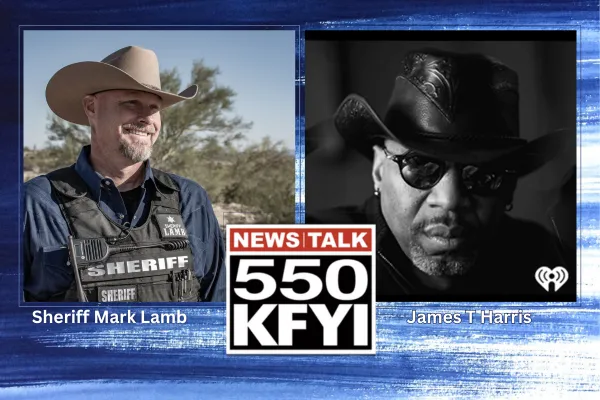 Pinal County Sheriff Mark Lamb with KFYI Host James T Harris