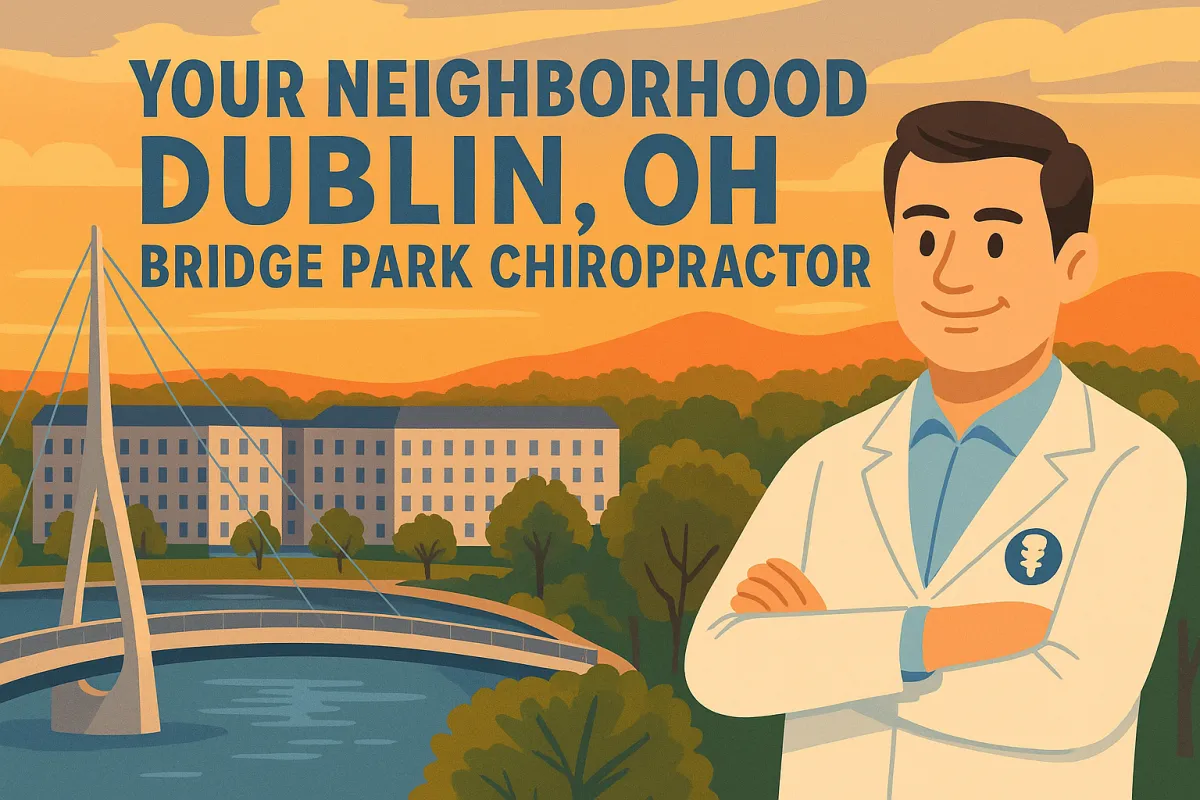 Doctor performing a spinal adjustment on a patient at The Centre Chiropractic & Wellness in Dublin, OH.