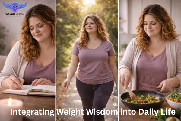 Integrating Weight Wisdom into Daily Life - Weight Wisdom, Achieve & Sustain Your Ideal Weight